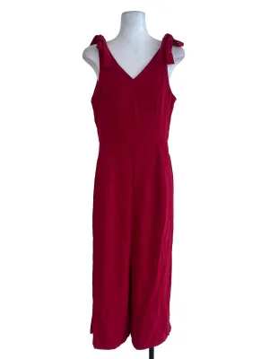 Red Plain Jumpsuits