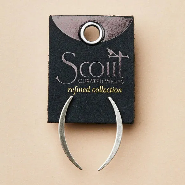 Refined Earring Collection - Gibbious Slice Stud/Sterling Silver