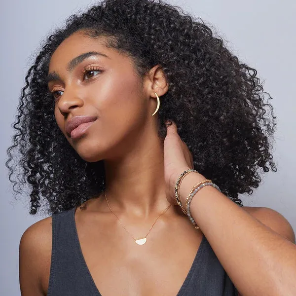 Refined Earring Collection - Gibbious Slice Stud/Sterling Silver