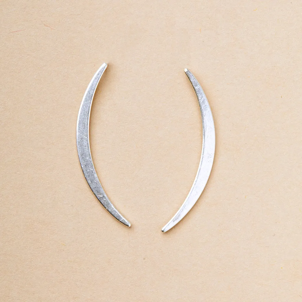 Refined Earring Collection - Gibbious Slice Stud/Sterling Silver