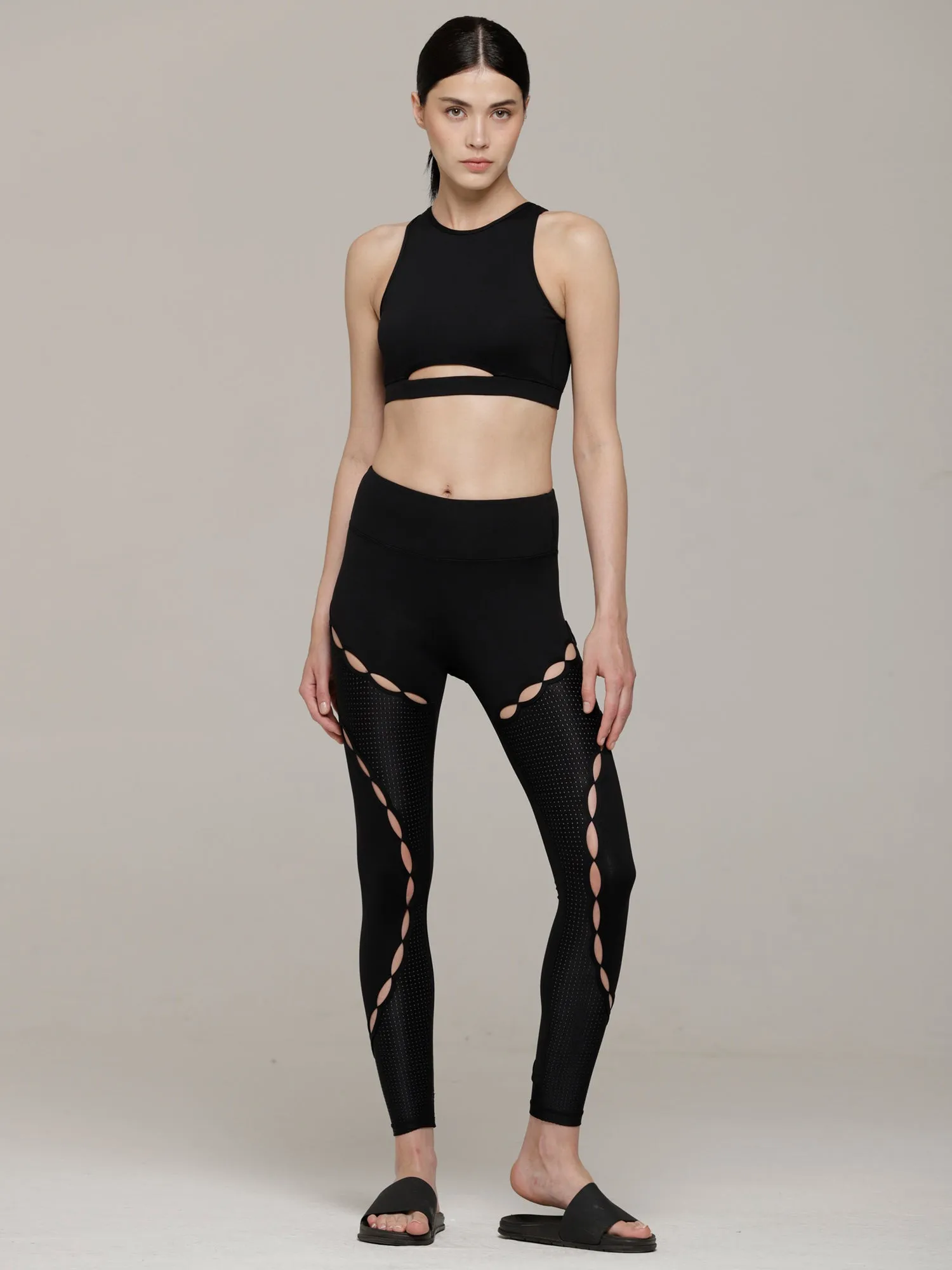 RESONANCE PANTS, BLACK/PERFORATED BLACK