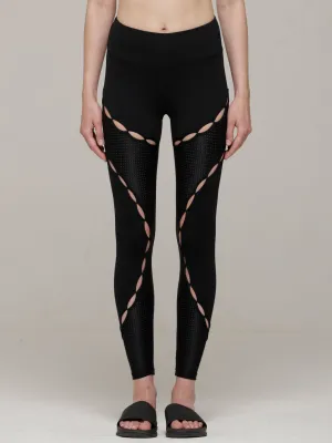 RESONANCE PANTS, BLACK/PERFORATED BLACK