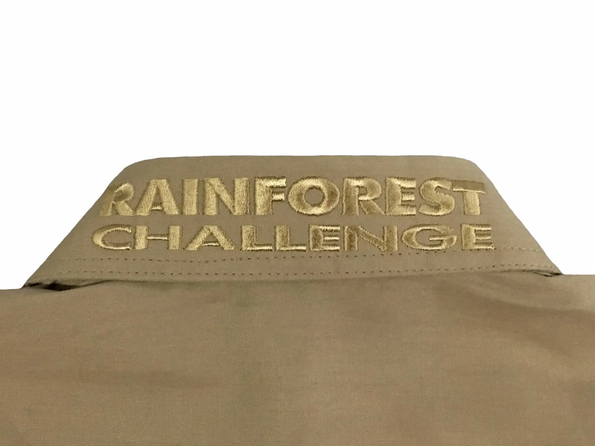 RFCF L - 19-01 KHAKI F1 RainForest Challenge SHIRT