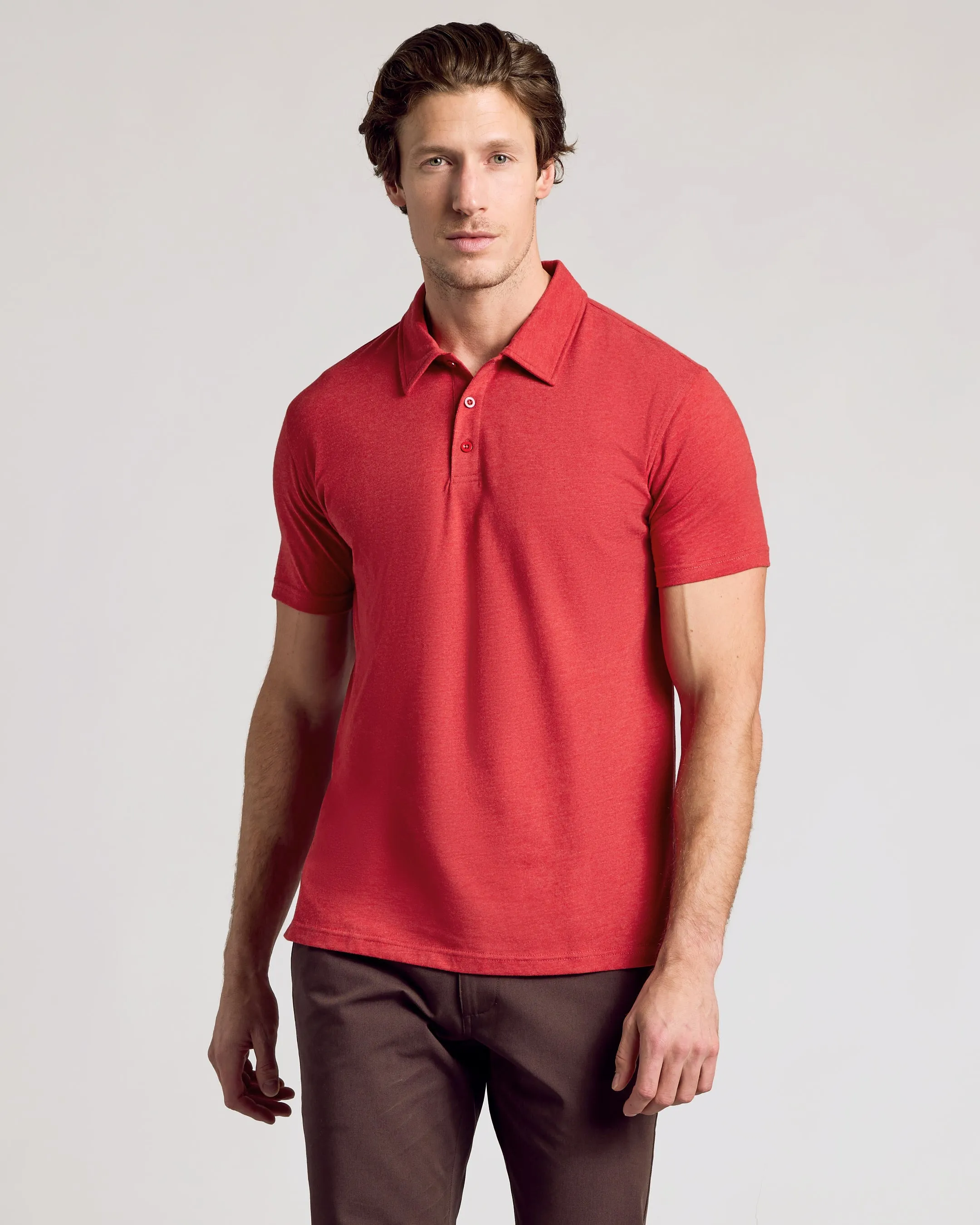 Rustic Tones Short Sleeve Classic Polo 3-Pack