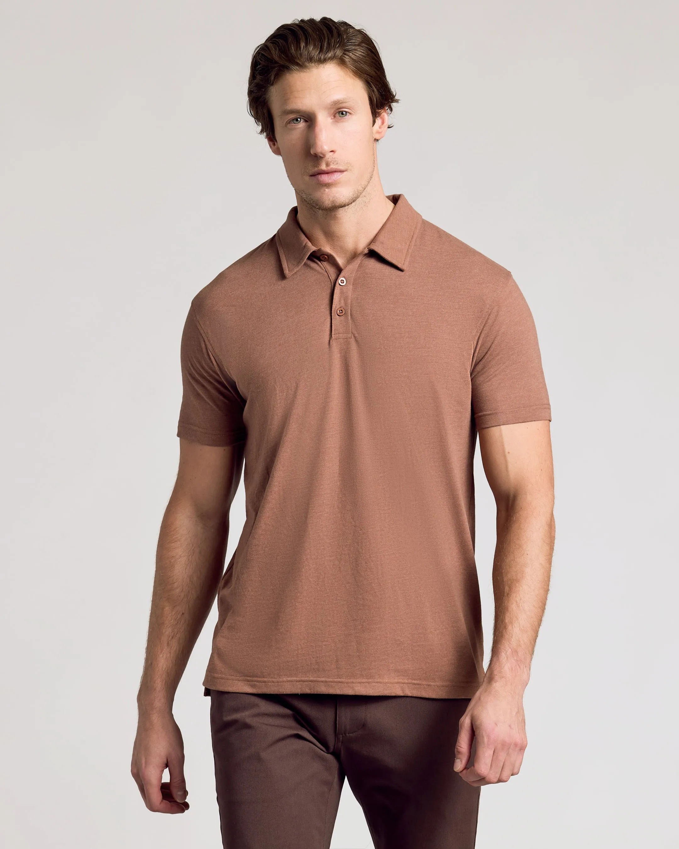 Rustic Tones Short Sleeve Classic Polo 3-Pack