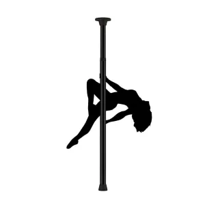 Shots Stainless Steel Black Adjustable Dance Pole