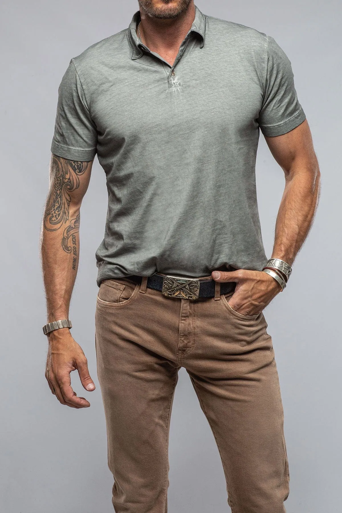 Soho Polo in Steel Grey