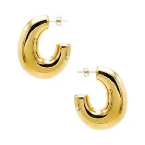Solid Vintage Hoop Earring
