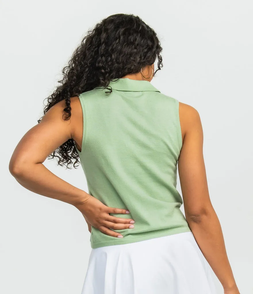 Southern Shirt Rugby Polo Tank - Spring Green