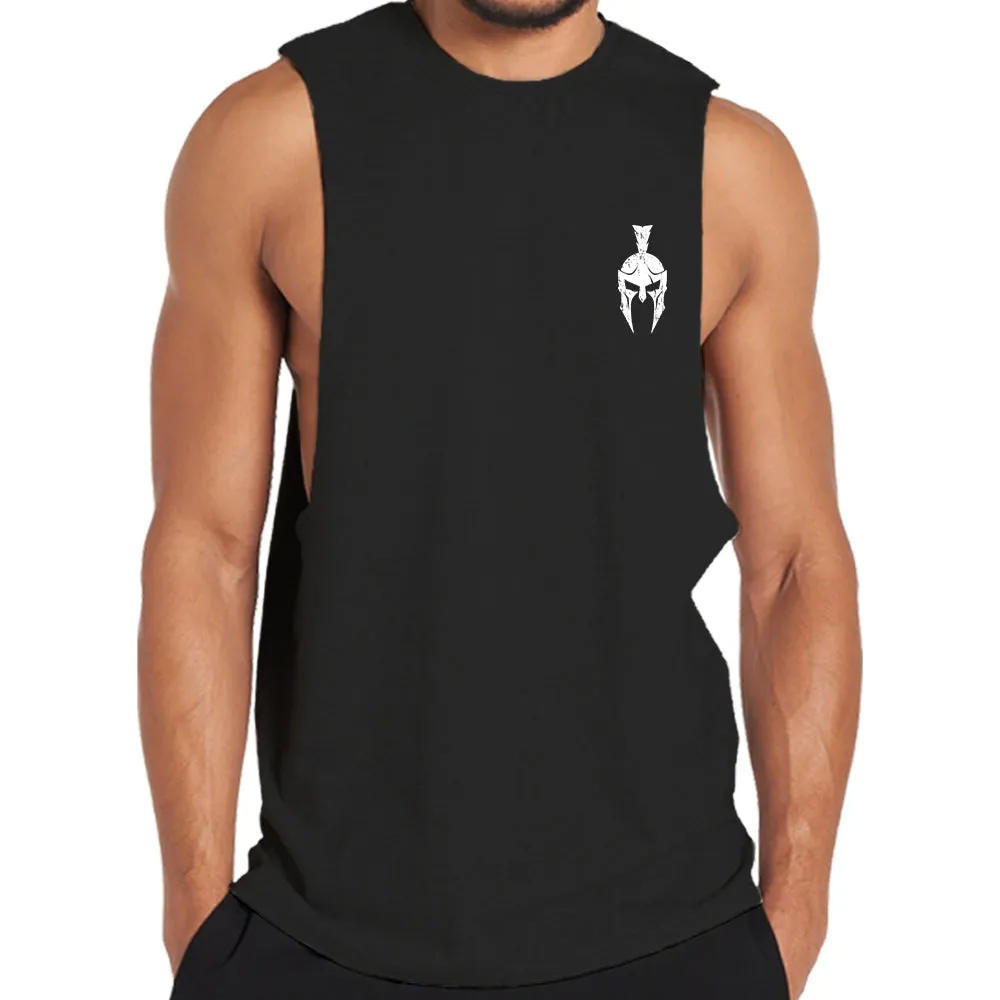 Spartan Helmet Graphic Tank Top