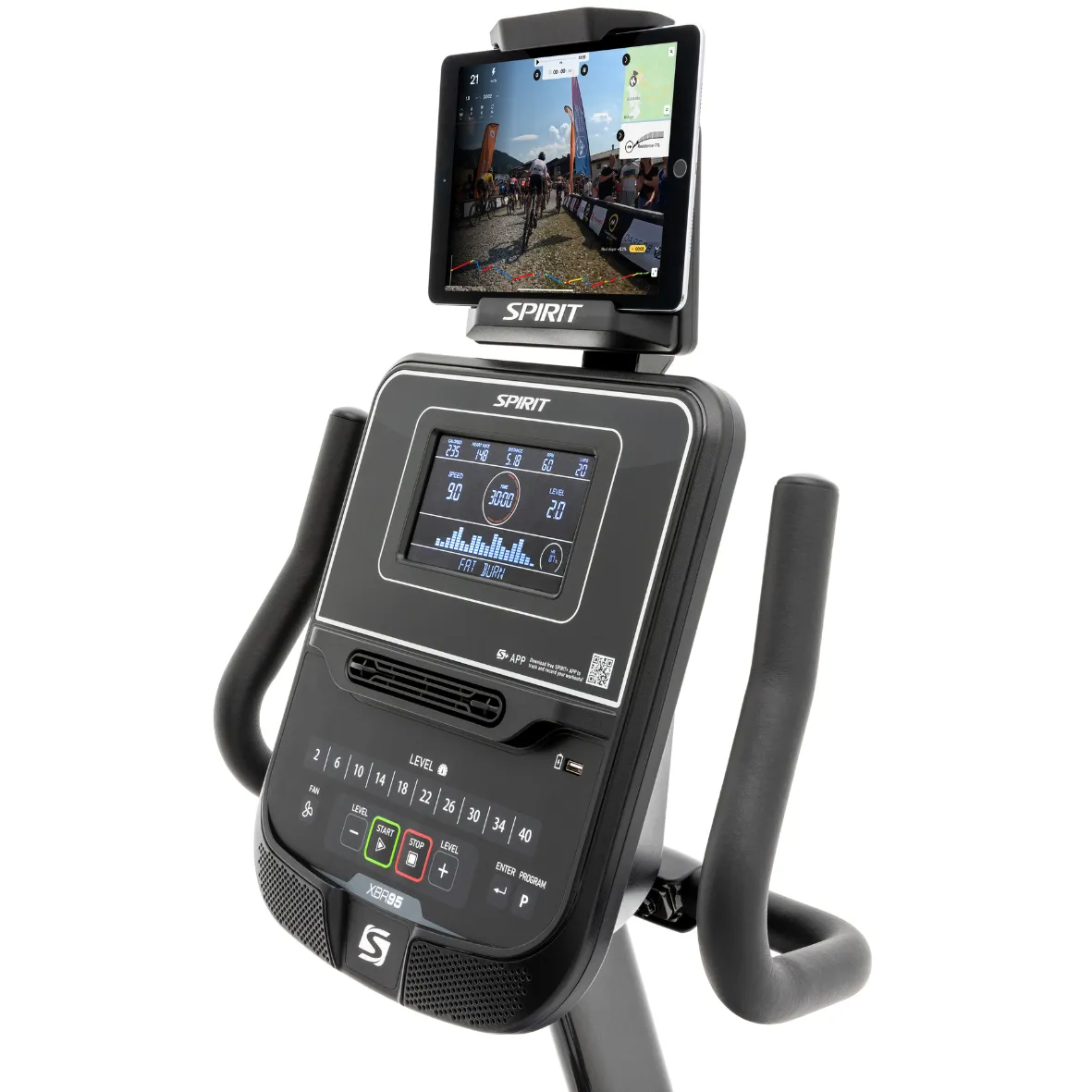 Spirit XBR95 Recumbent Bike Light Commercial V2