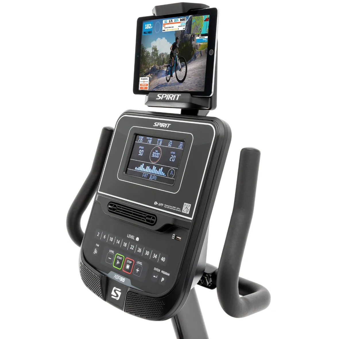 Spirit XBR95 Recumbent Bike Light Commercial V2