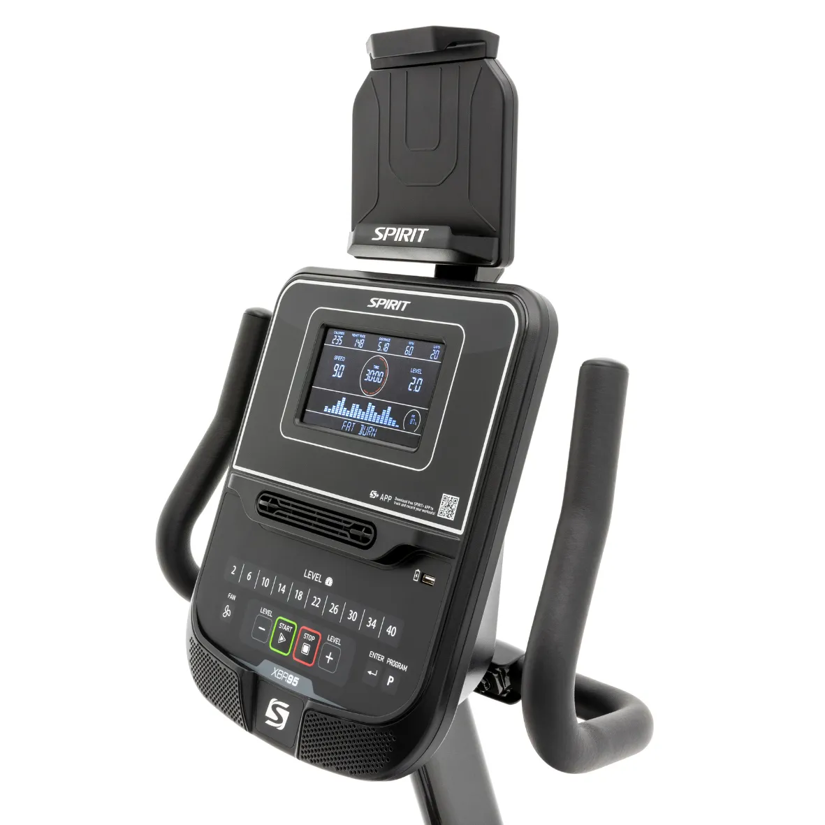 Spirit XBR95 Recumbent Bike Light Commercial V2