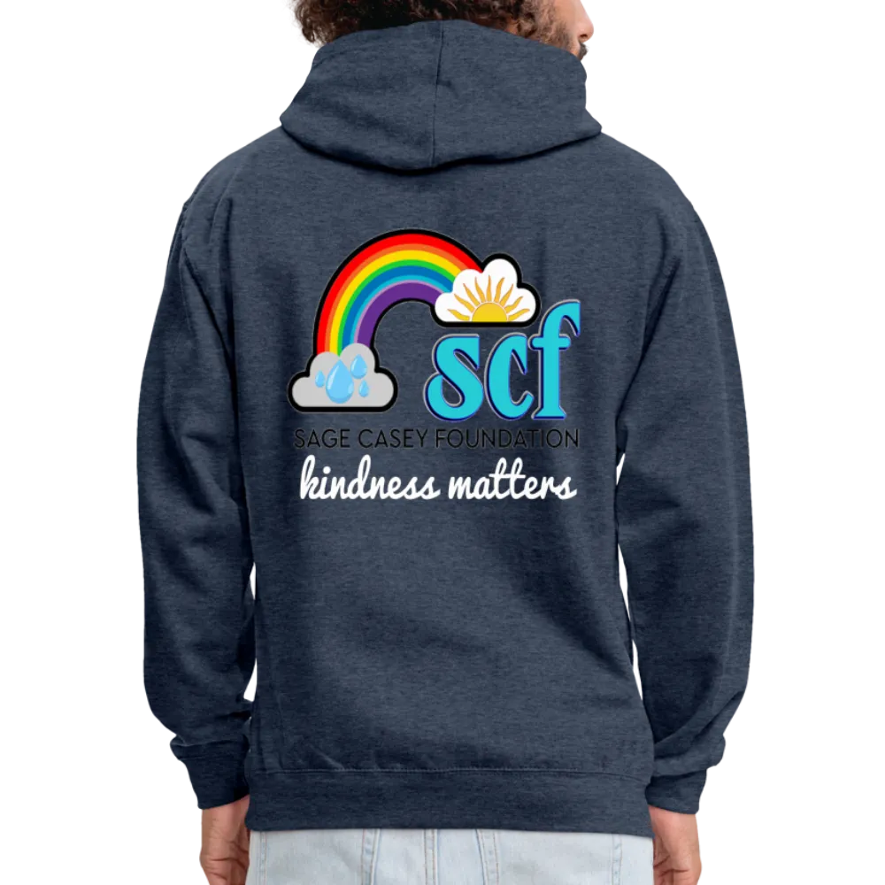 *SWEARY* Contrast Hoodie WordCloud Heart/Classic Logo