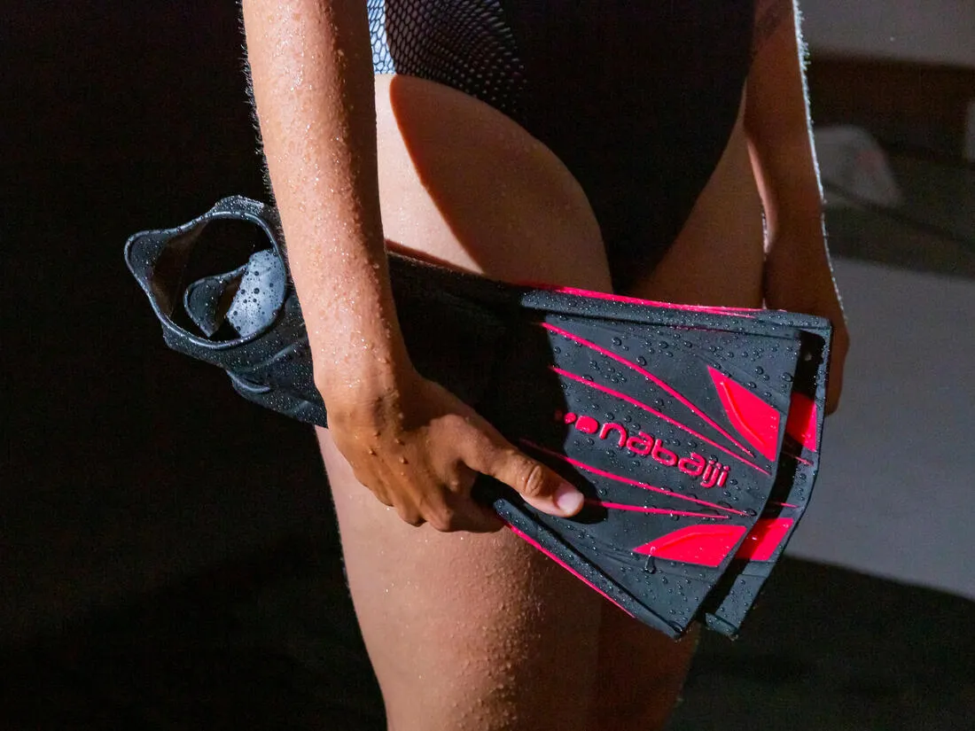 Swimming fins - Topfin black red