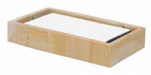 Teak Stone Guest Towel Tray