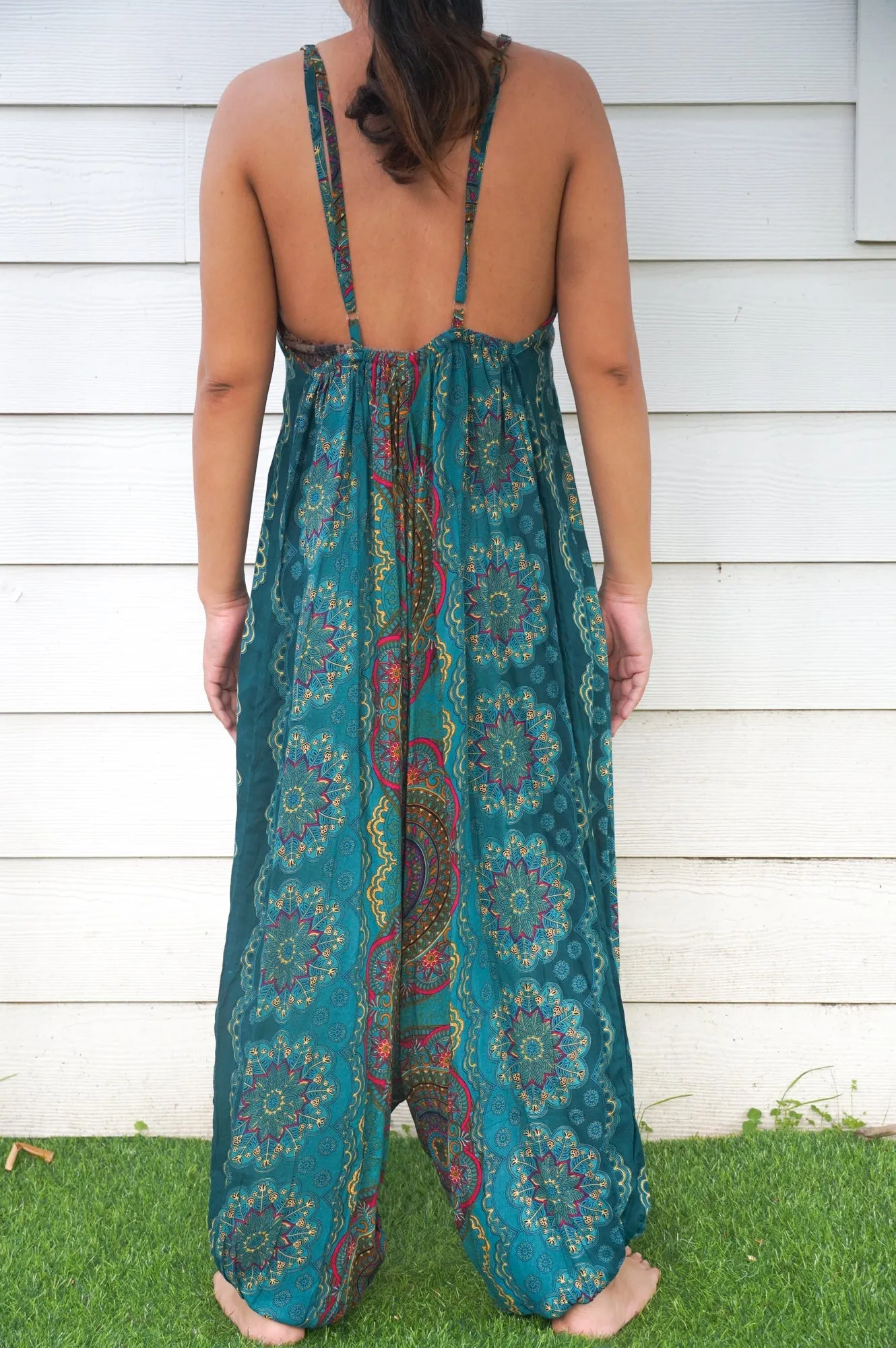 Teal Mandala Romper