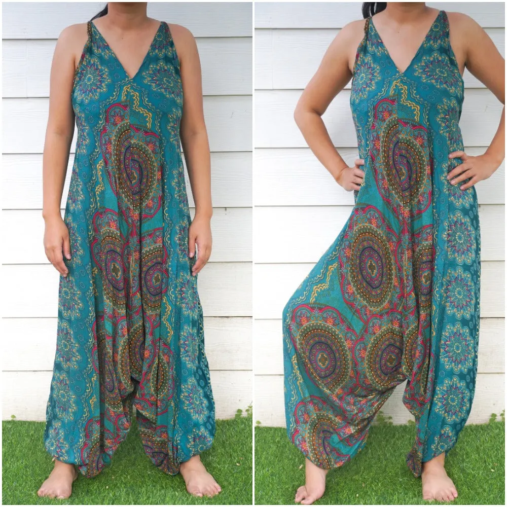 Teal Mandala Romper