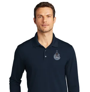 The Citadel, Spike Mascot in C, UV Micro-Mesh Long Sleeve Polo Shirt