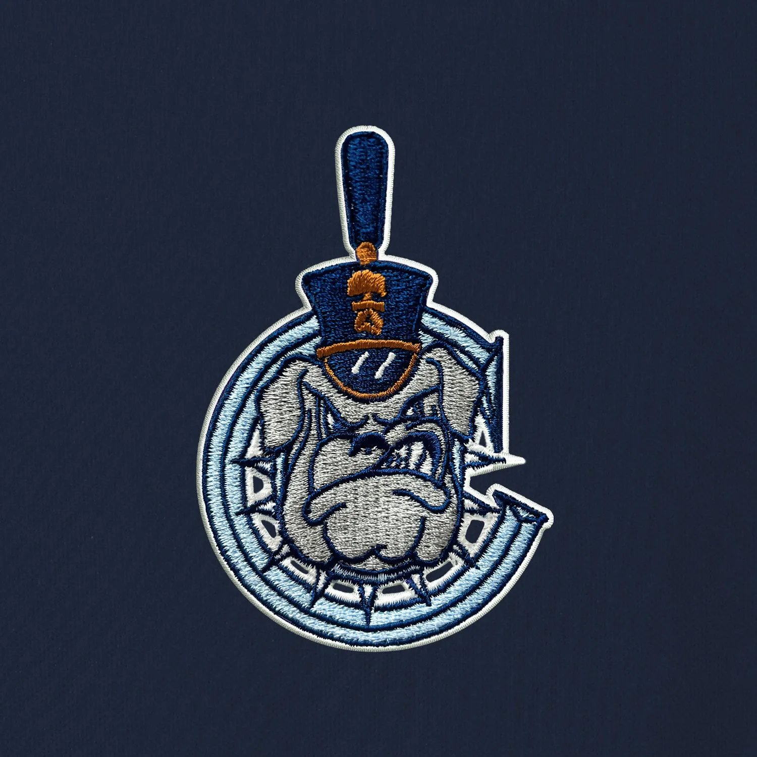 The Citadel, Spike Mascot in C, UV Micro-Mesh Long Sleeve Polo Shirt