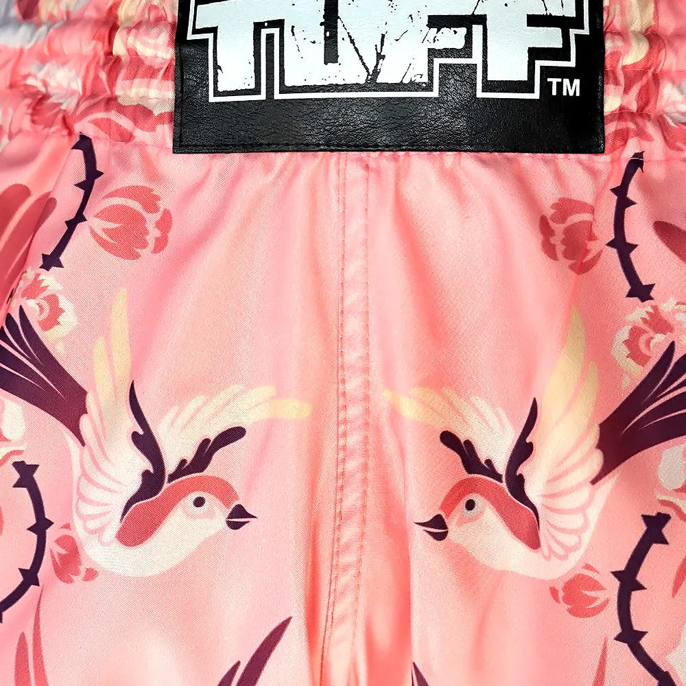 TUFF Retro Style Shorts - Birds & Roses