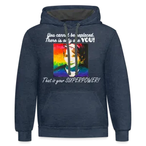 Unisex Contrast Hoodie - Sage Art Collection by Tin Crow Art / Cotton/poly blend