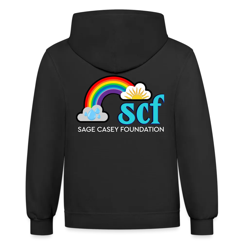 Unisex Contrast Hoodie - Sage Art Collection by Tin Crow Art / Cotton/poly blend