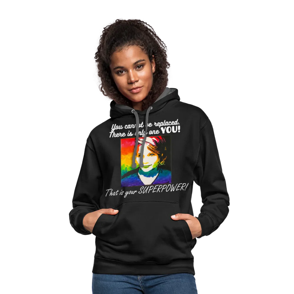 Unisex Contrast Hoodie - Sage Art Collection by Tin Crow Art / Cotton/poly blend