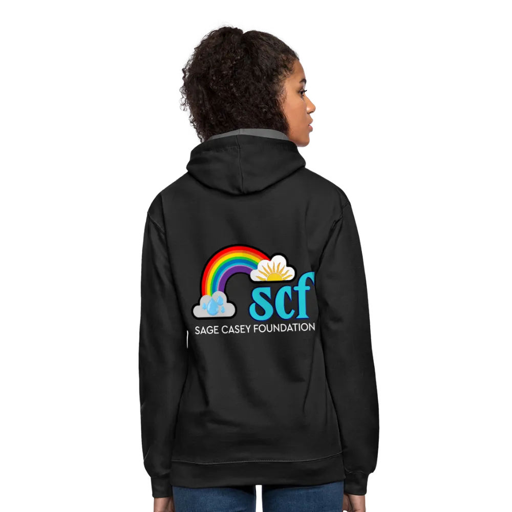 Unisex Contrast Hoodie - Sage Art Collection by Tin Crow Art / Cotton/poly blend