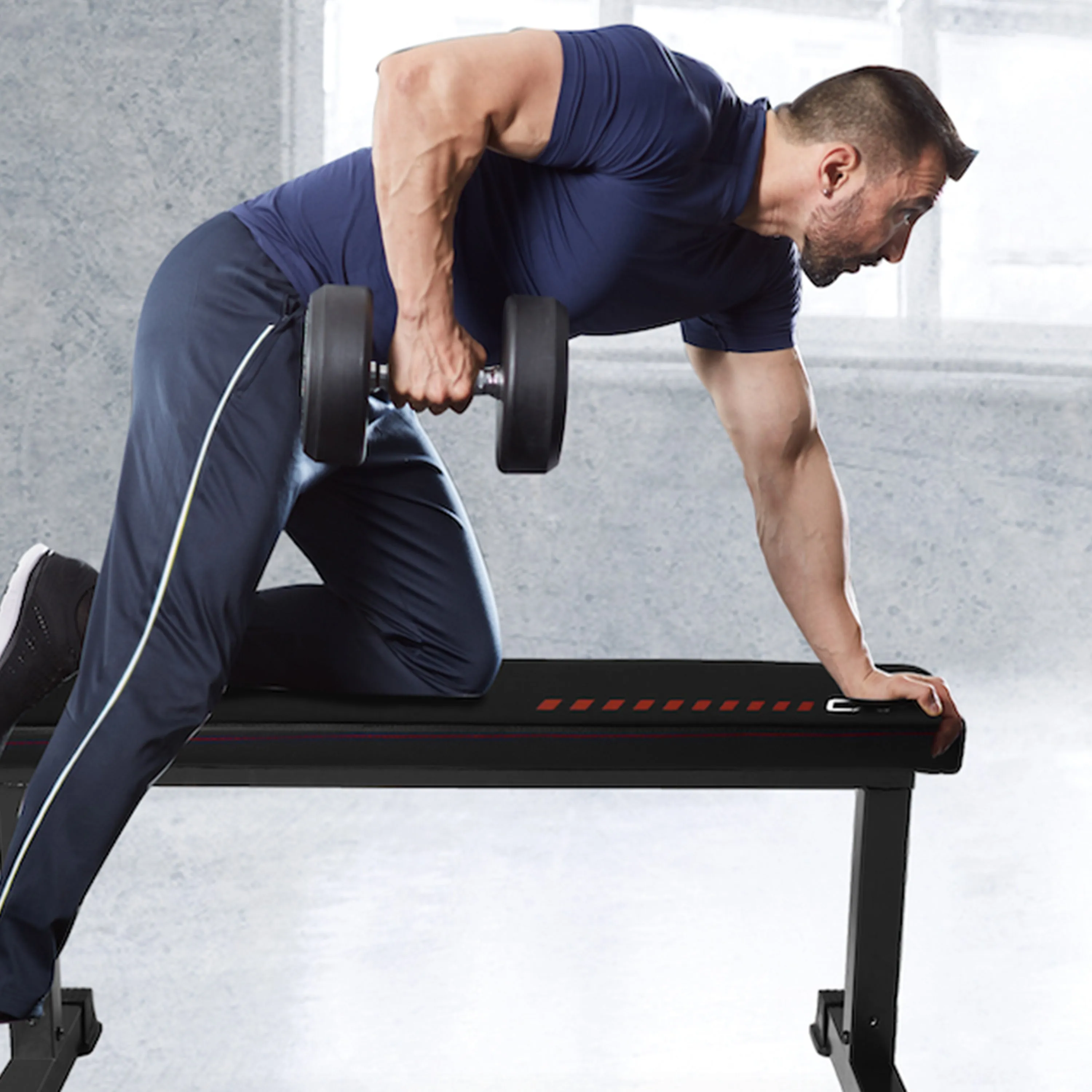 Universal Flat Weight Bench, Black
