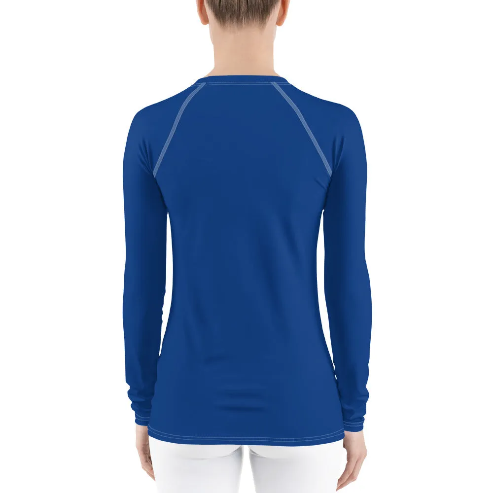 UPF 50 LONG SLEEVES RASH GUARD COBALT BLUE