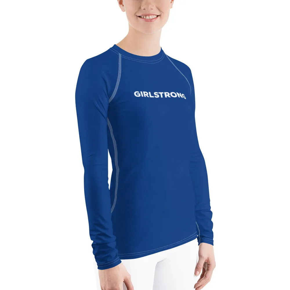 UPF 50 LONG SLEEVES RASH GUARD COBALT BLUE