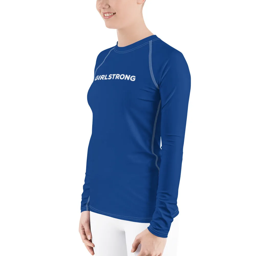 UPF 50 LONG SLEEVES RASH GUARD COBALT BLUE