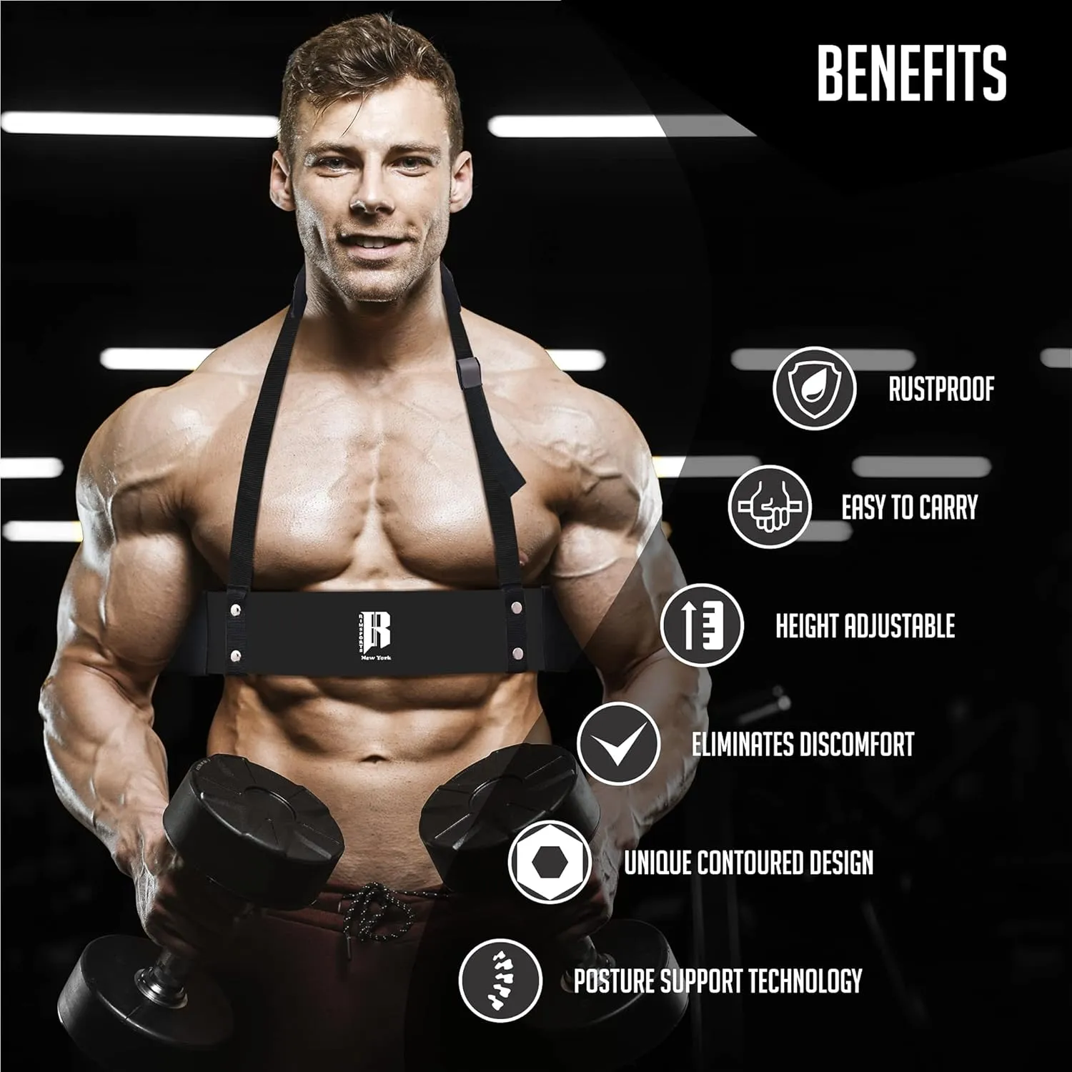 Weight Lifting Arm Blaster for Biceps & Triceps