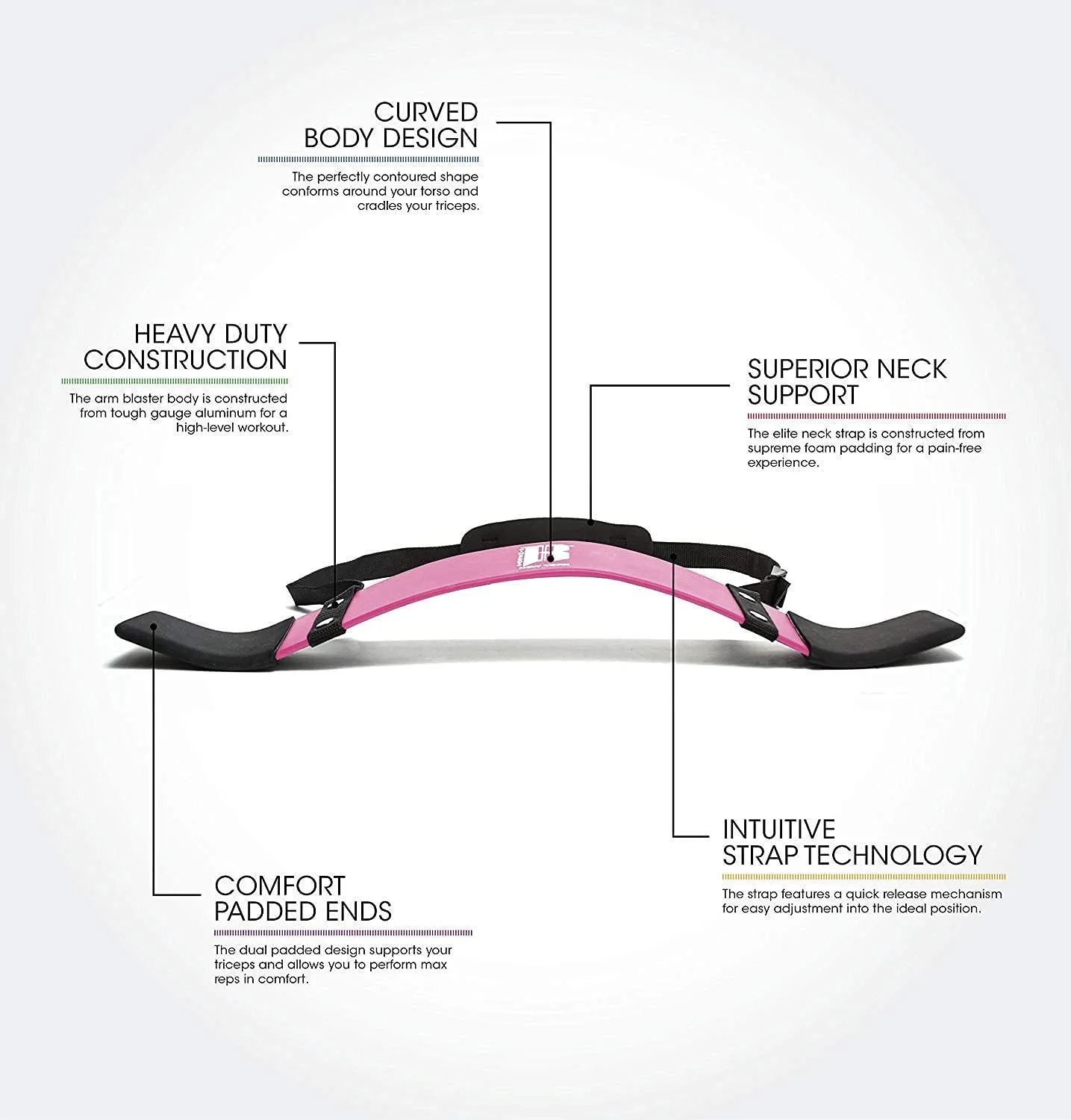 Weight Lifting Arm Blaster for Biceps & Triceps