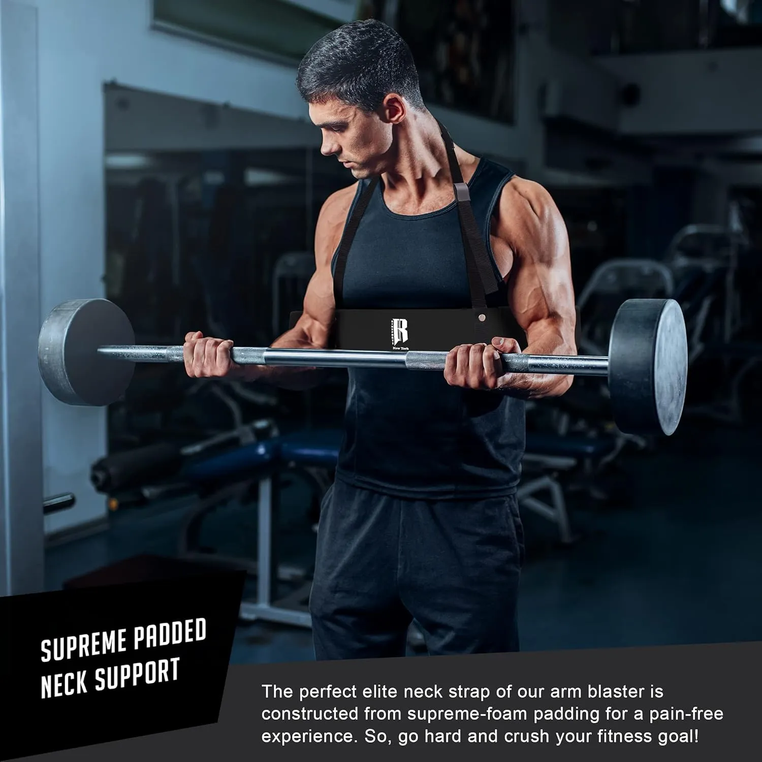Weight Lifting Arm Blaster for Biceps & Triceps