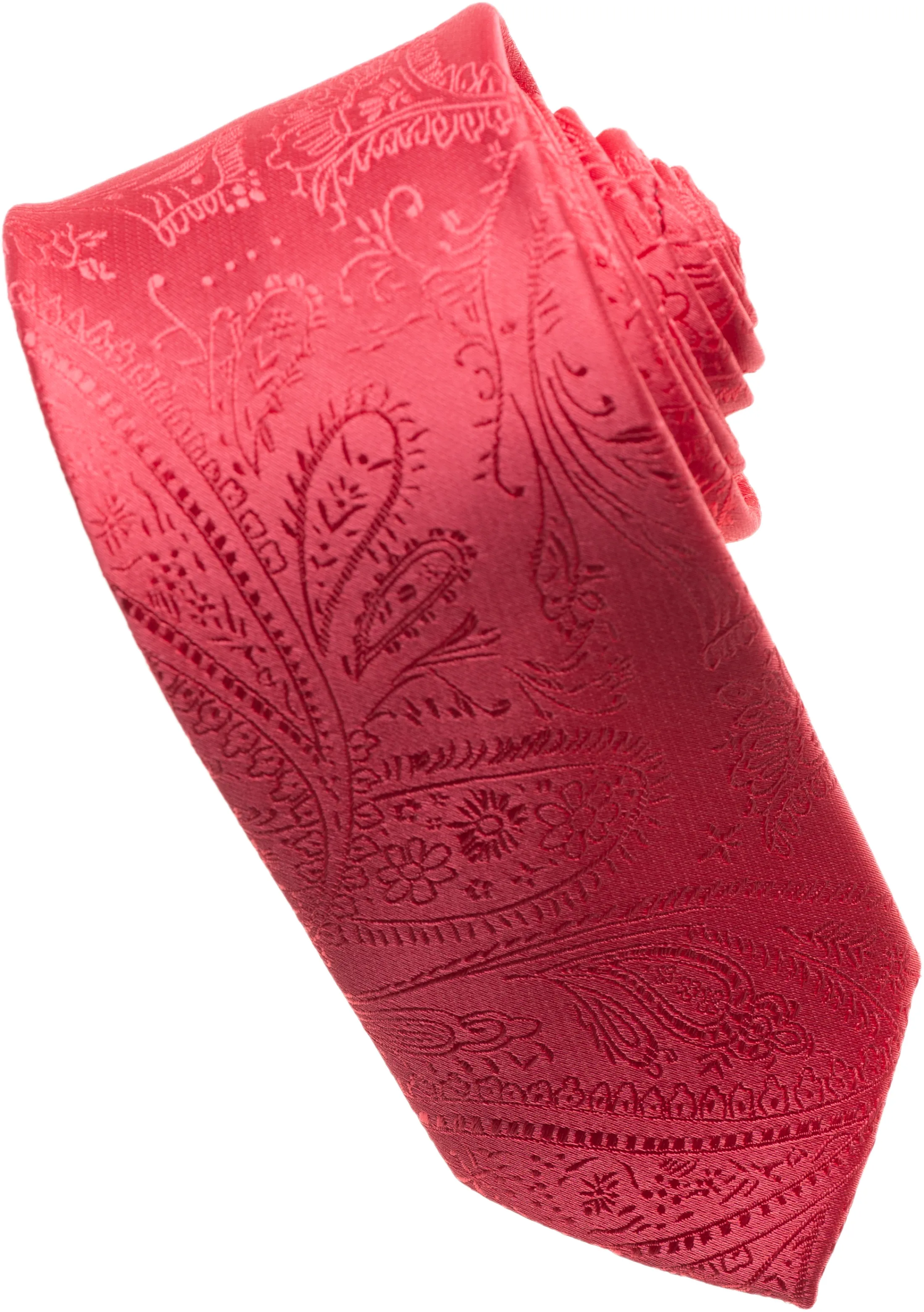 White Paisley Tone on Tone Necktie