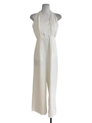 White Plain Jumpsuits