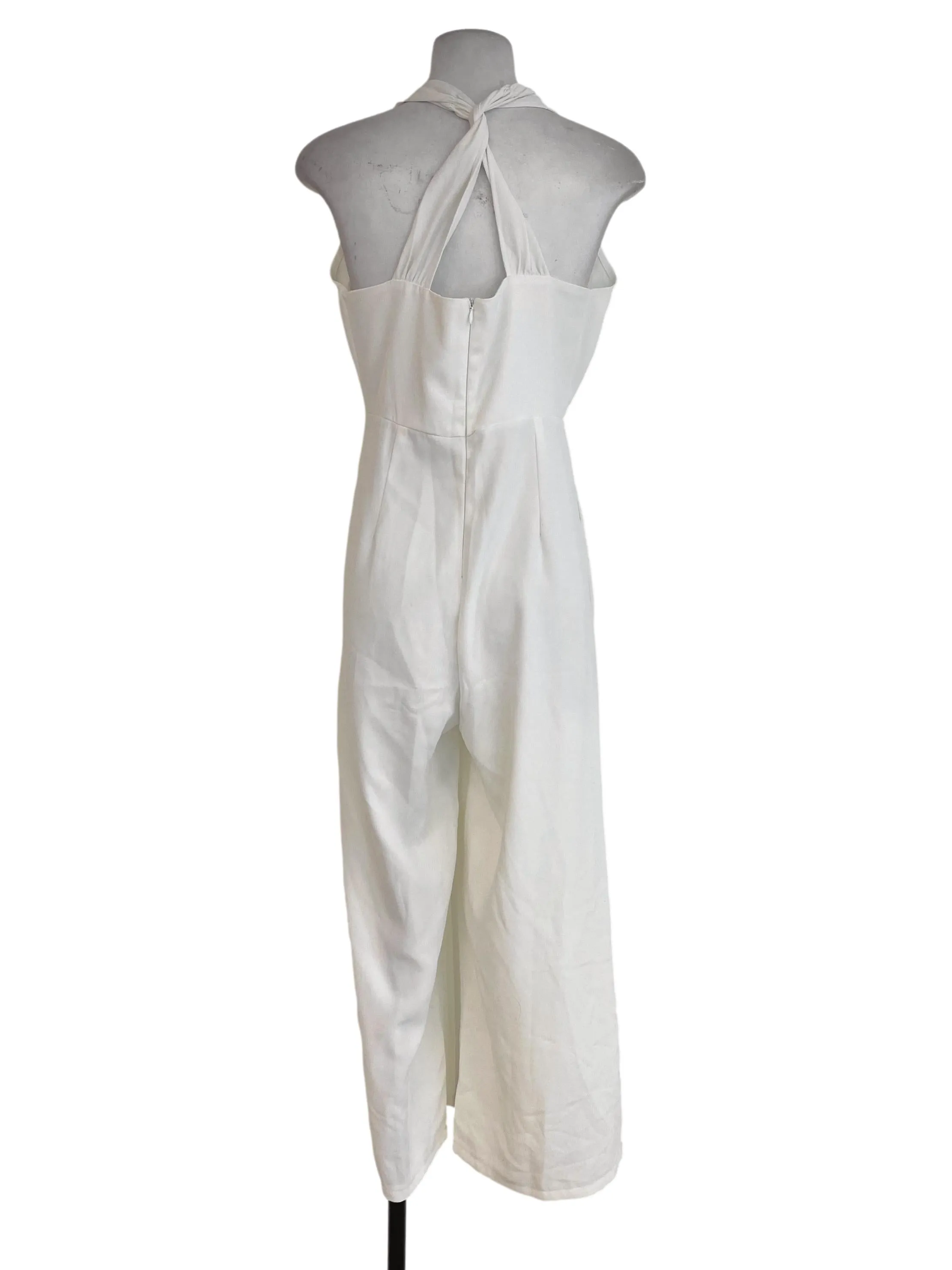 White Plain Jumpsuits