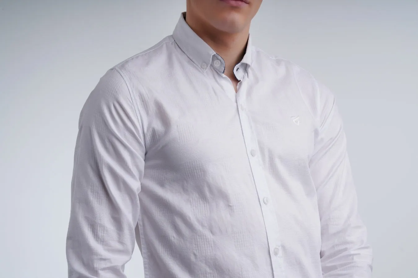 White Textured Shirt