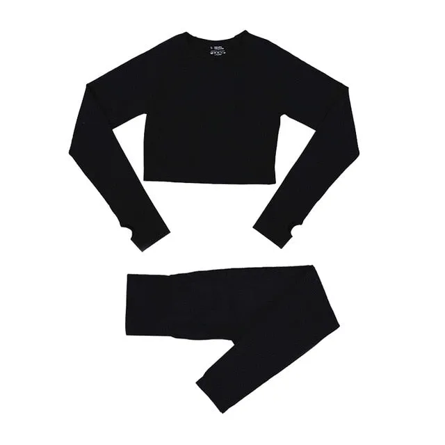 Women Yoga Set Gym Fitness Sportswear