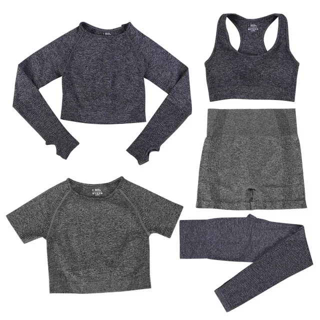 Women Yoga Set Gym Fitness Sportswear