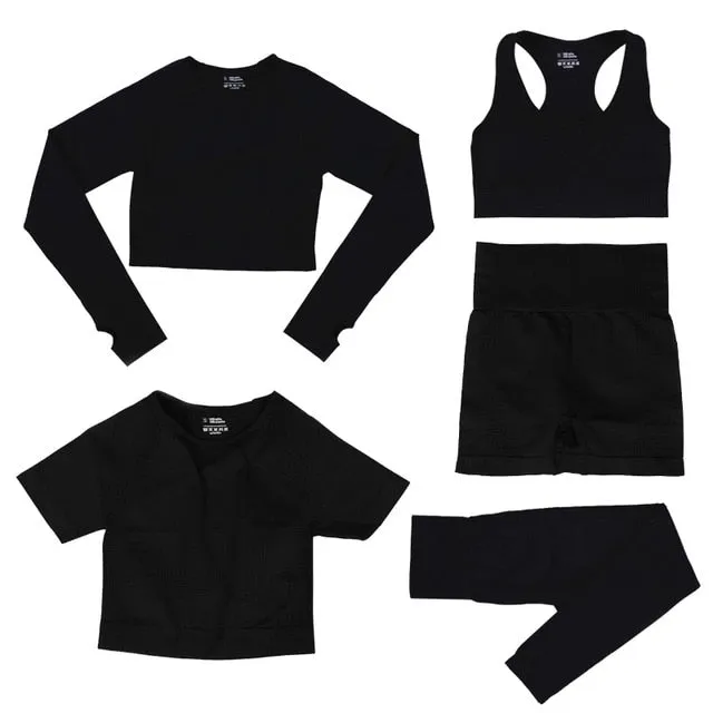 Women Yoga Set Gym Fitness Sportswear
