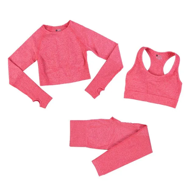 Women Yoga Set Gym Fitness Sportswear