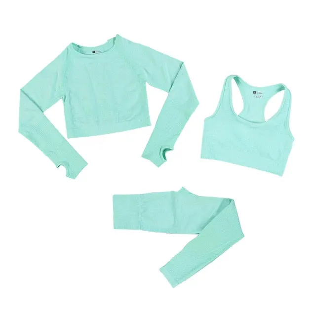 Women Yoga Set Gym Fitness Sportswear