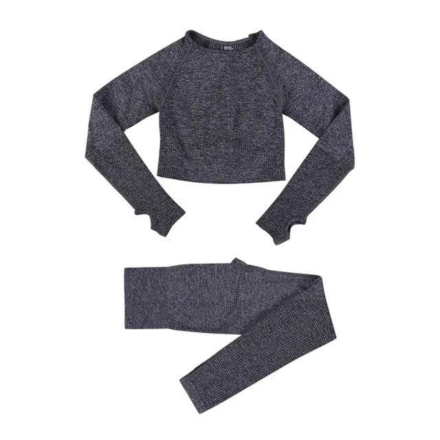 Women Yoga Set Gym Fitness Sportswear