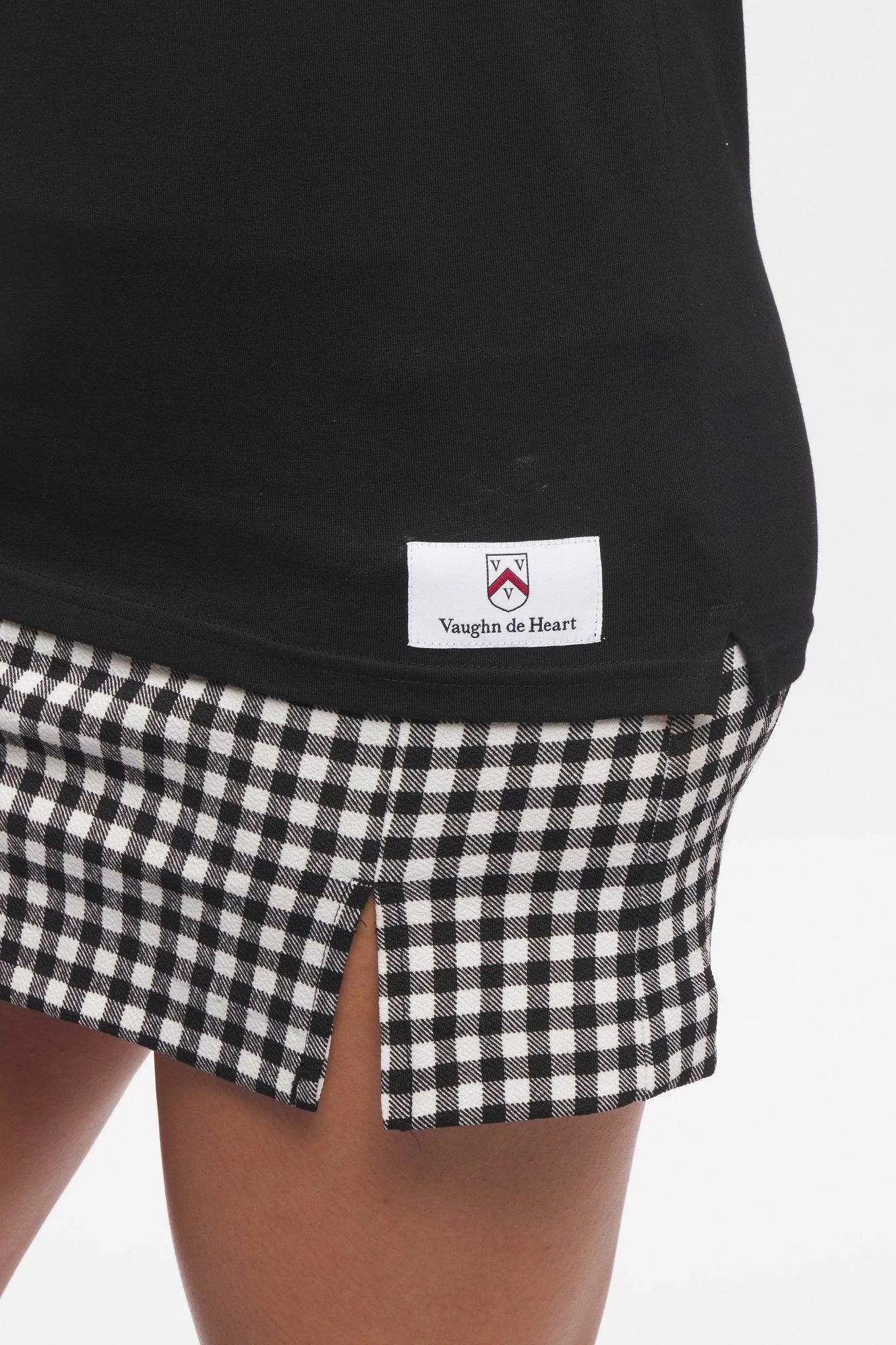 Women's - House of V - Black Varsity Chenille Patch Polo