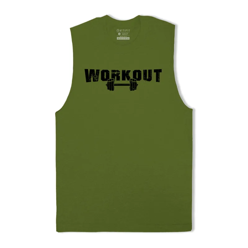 Workout Print Graphic Tank Top