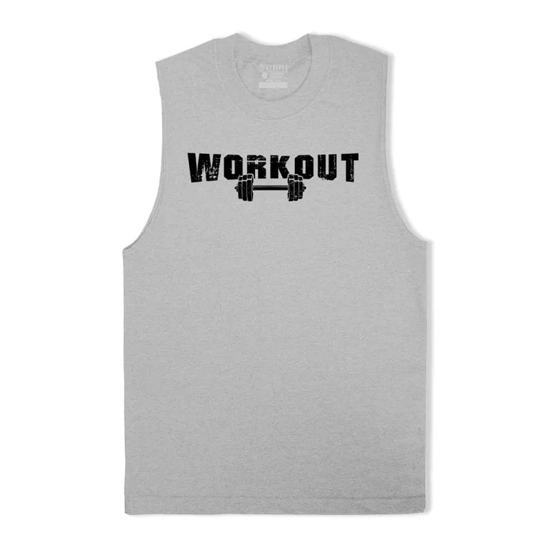 Workout Print Graphic Tank Top