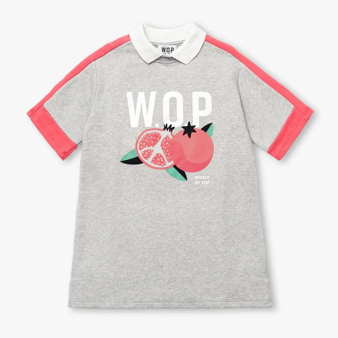 World Of Pop Pomegranate print polo dress